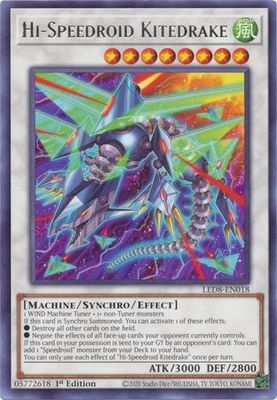 Hi-Speedroid Kitedrake - LED8-EN018 - Rare 1st Edition Legendary Duelists: Synchro Storm 1st Edition Singles
