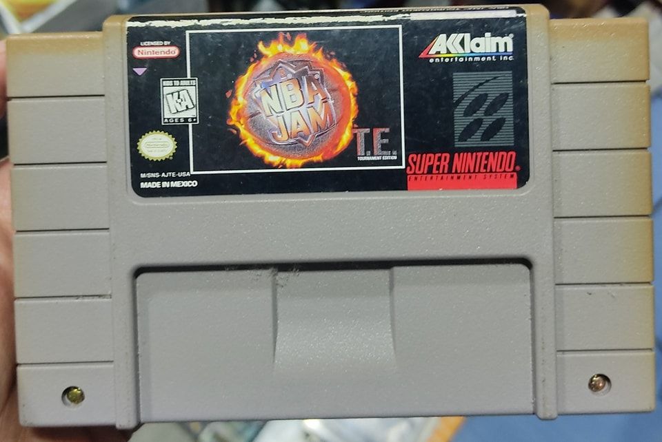 SJ NBA Jam Super Nintendo Cartucho