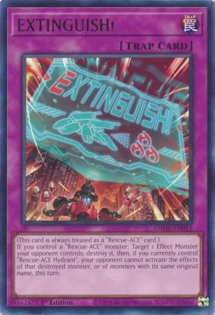 EXTINGUISH! - AMDE-EN012 - Rare 1st Edition Amazing Defenders 1st Edition Singles (espanol)