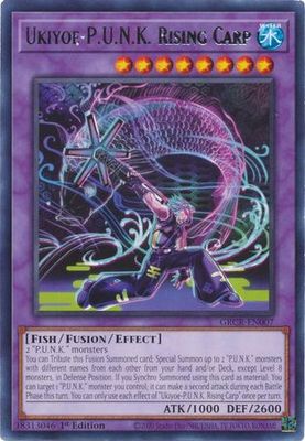 Ukiyoe-P.U.N.K. Rising Carp - GRCR-EN007 - Rare 1st Edition The Grand Creators 1st Edition Singles (espanol)