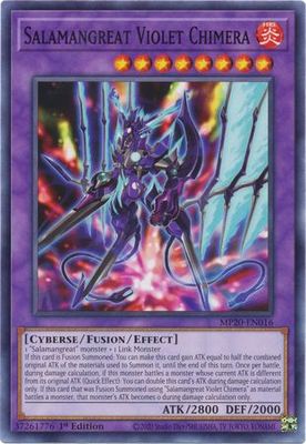 Salamangreat Violet Chimera - MP20-EN016 - Common 1st Edition 2020 Mega-Tin: Lost Memories 1st Edition Singles