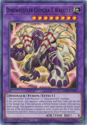 Dinowrestler Chimera T Wrextle - MP20-EN063 - Common 1st Edition
2020 Mega-Tin: Lost Memories 1st Edition Singles
