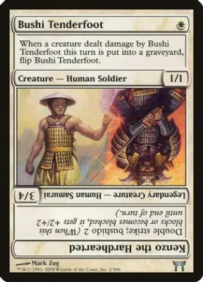 SJ Bushi Tenderfoot // Kenzo the Hardhearted - Champions of Kamigawa (CHK)
Champions of Kamigawa Foil