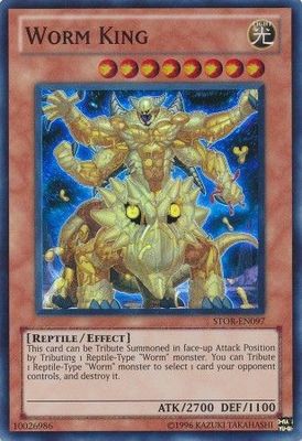 Worm King - STOR-EN097 - Super Rare Unlimited Storm of Ragnarok Unlimited Singles
