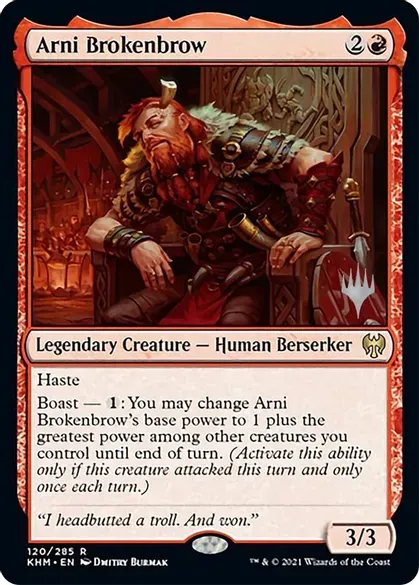 Arni Brokenbrow - Promo Pack: Kaldheim (PPKHM)
Promo Pack: Kaldheim (Español)