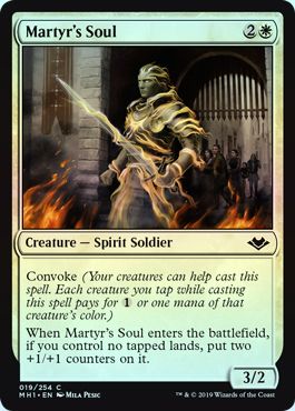 Martyr&#39;s Soul 019/254 - Foil Modern Horizons Foil Singles