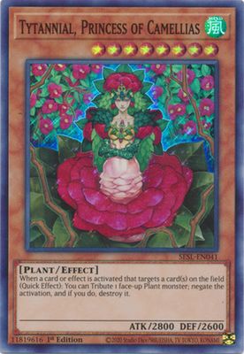 Tytannial, Princess of Camellias - SESL-EN041 - Super Rare 1st Edition Secret Slayers Singles