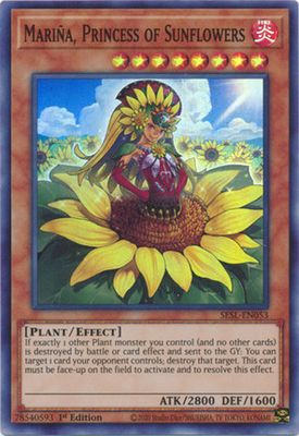 Marina, Princess of Sunflowers - SESL-EN053 - Super Rare 1st Edition Secret Slayers Singles