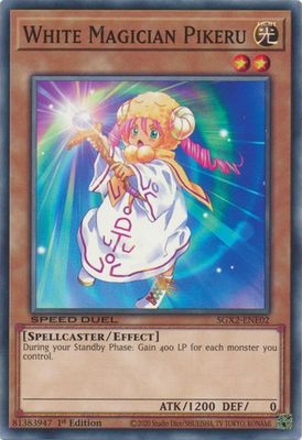 White Magician Pikeru - SGX2-ENE02 - Common 1st Edition
Speed Duel GX: Midterm Paradox Box Singles