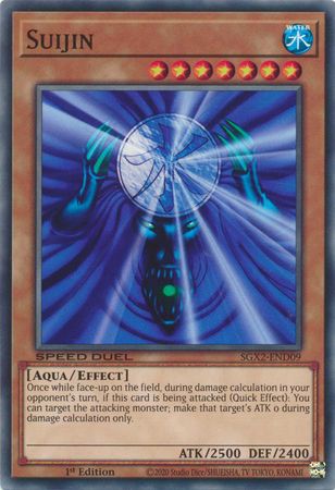 Suijin - SGX2-END09 - Common 1st Edition Speed Duel GX: Midterm Paradox Box Singles