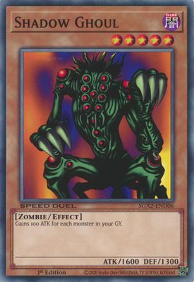Shadow Ghoul - SGX2-END06 - Common 1st Edition
Speed Duel GX: Midterm Paradox Box Singles