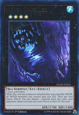 SH Abyss Dweller - DUDE-EN016 - Ultra Rare 1st Edition Duel Devastator 1st Edition Singles