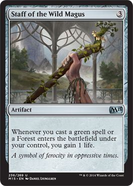 Staff of the Wild Magus 236/269
Magic 2015 (M15) Singles