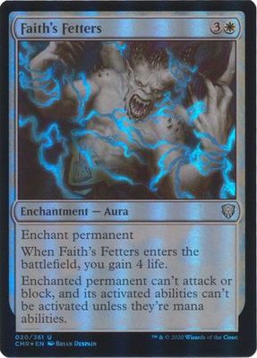 Faith&#39;s Fetters 020/361 - Foil Commander Legends Foil Singles