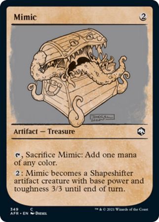 Mimic 349 - Showcase / Rulebook Adventures in the Forgotten Realms Collector Booster Singles