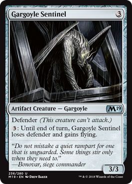 Gargoyle Sentinel 236/280 Magic 2019 (M19) Singles