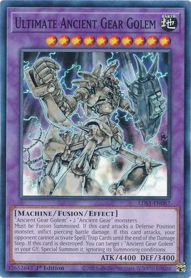 Ultimate Ancient Gear Golem - LDS1-EN087 - Common 1st Edition
Legendary Duelists: Season 1 [LDS1] 1st Edition Singles (Espanol)