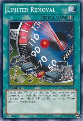 Limiter Removal - SDCR-EN023 - Common 1st Edition Structure Deck: Cyber Dragon Revolution 1st Edition Singles
