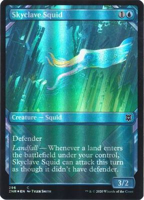 Skyclave Squid 296 - Alternate Art Showcase Zendikar Rising Collector Booster Foil Singles