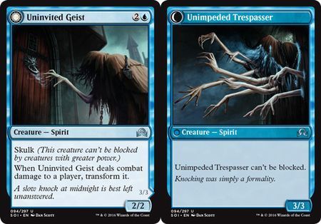 Uninvited Geist | Unimpeded Trespasser 094/297
Shadows over Innistrad Singles