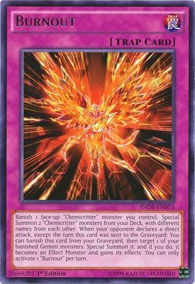 Burnout - INOV-EN073 - Rare 1st Edition Invasion Vengeance 1st Edition Singles (espanol)