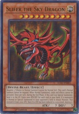SJ Slifer the Sky Dragon - EGS1-EN001 - Ultra Rare 1st Edition
Egyptian God Deck: Silfer the Sky Dragon 1st Edition Singles (Espanol)