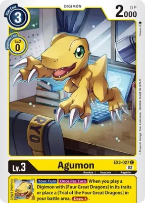 Agumon - Draconic Roar (EX03)
Draconic Roar