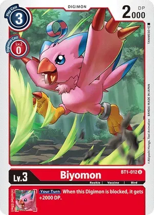 Biyomon - BT1-012 - Release Special Booster (BT01-03)
Release Special Booster