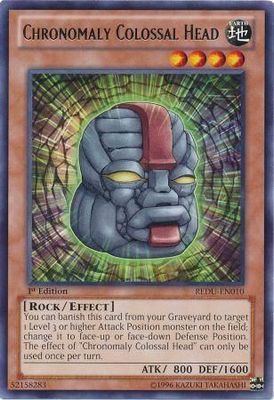 Chronomaly Colossal Head - REDU-EN010 - Rare 1st Edition Return of the Duelist 1st Edition Singles
