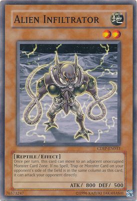 Alien Infiltrator - CDIP-EN033 - Common Unlimited
Cyberdark Impact [CDIP] Unlimited Singles