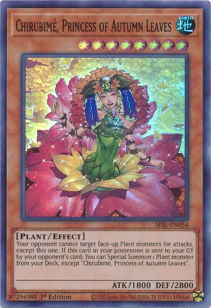 Chirubime, Princess of Autumn Leaves - SESL-EN054 - Super Rare 1st Edition
Secret Slayers Singles