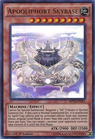 Apoqliphort Skybase - MP15-EN211 - Ultra Rare 1st Edition Yu-Gi-Oh! 2015 Mega-Tins [MP15]