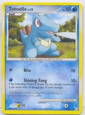 Totodile - 106/123 - Common Diamond &amp; Pearl: Mysterious Treasures Singles