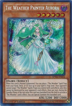 The Weather Painter Aurora - SPWA-EN034 - Secret Rare 1st Edition Spirit Warriors Singles