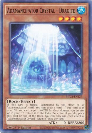 Adamancipator Crystal - Dragite - MP21-EN229 - Common 1st Edition 2021 Mega-Tin: Ancient Battles 1st Edition Singles