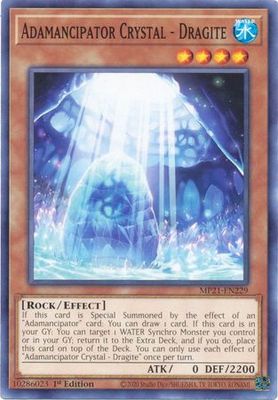 Adamancipator Crystal - Dragite - MP21-EN229 - Common 1st Edition 2021 Mega-Tin: Ancient Battles 1st Edition Singles
