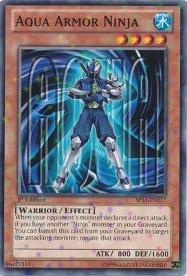 Aqua Armor Ninja - SP13-EN017 - Starfoil Rare 1st Edition
Star Pack 2013 1st Edition Starfoil Singles
