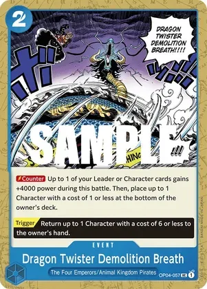 Dragon Twister Demolition Breath - Kingdoms of Intrigue (OP04) Kingdoms of Intrigue
