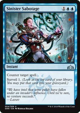 Sinister Sabotage 054/259 Guilds of Ravnica Singles