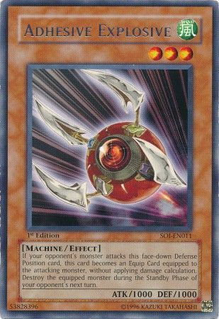 Adhesive Explosive - SOI-EN011 - Rare 1st Edition Shadow of Infinity [SOI] 1st Edition Singles