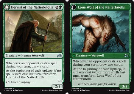 Hermit of the Natterknolls | Lone Wolf of the Natterknolls 209/297  - Shadows over Innistrad Singles (Español)