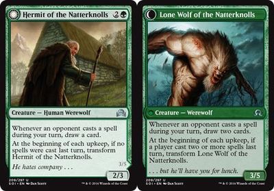 Hermit of the Natterknolls | Lone Wolf of the Natterknolls 209/297  - Shadows over Innistrad Singles (Español)
