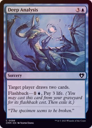Deep Analysis 0086 - Foil Commander Masters Foil Singles