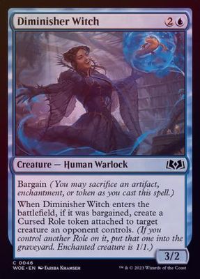 Diminisher Witch 0046 - Foil Wilds of Eldraine Foil Singles