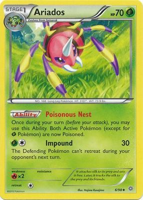 Ariados - 6/98 - Uncommon
XY: Ancient Origins Singles
