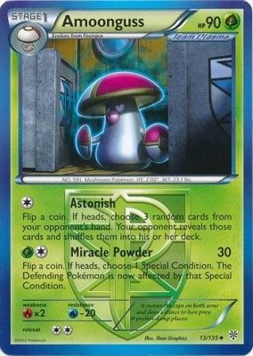 Amoonguss - 13/135 - Uncommon
Black &amp; White 8: Plasma Storm Singles
