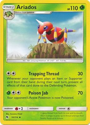 Ariados - 10/214 - Uncommon
Sun &amp; Moon: Lost Thunder Singles