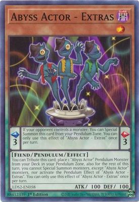 Abyss Actor - Extras - LDS2-EN058 - Common 1st Edition Legendary Duelists: Season 2 [LDS2] 1st Edition Singles