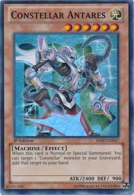 Constellar Antares - HA07-EN047 - Super Rare 1st Edition Hidden Arsenal 7: Knight of Stars 1st Edition Singles