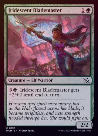 Iridescent Blademaster 0195 - Foil March of the Machine Foil Singles